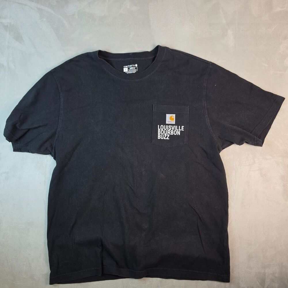 "Louisville Bourbon Buzz" Carhartt K87 Loose Fit Pocket T-Shirt Mens L
